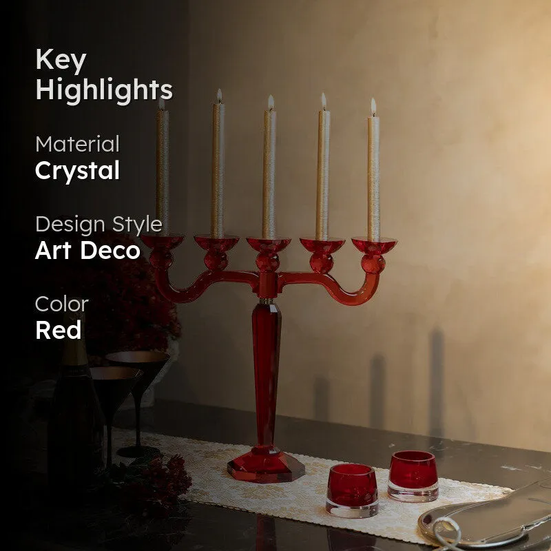 Opulent Crystal Candle Holder media 2