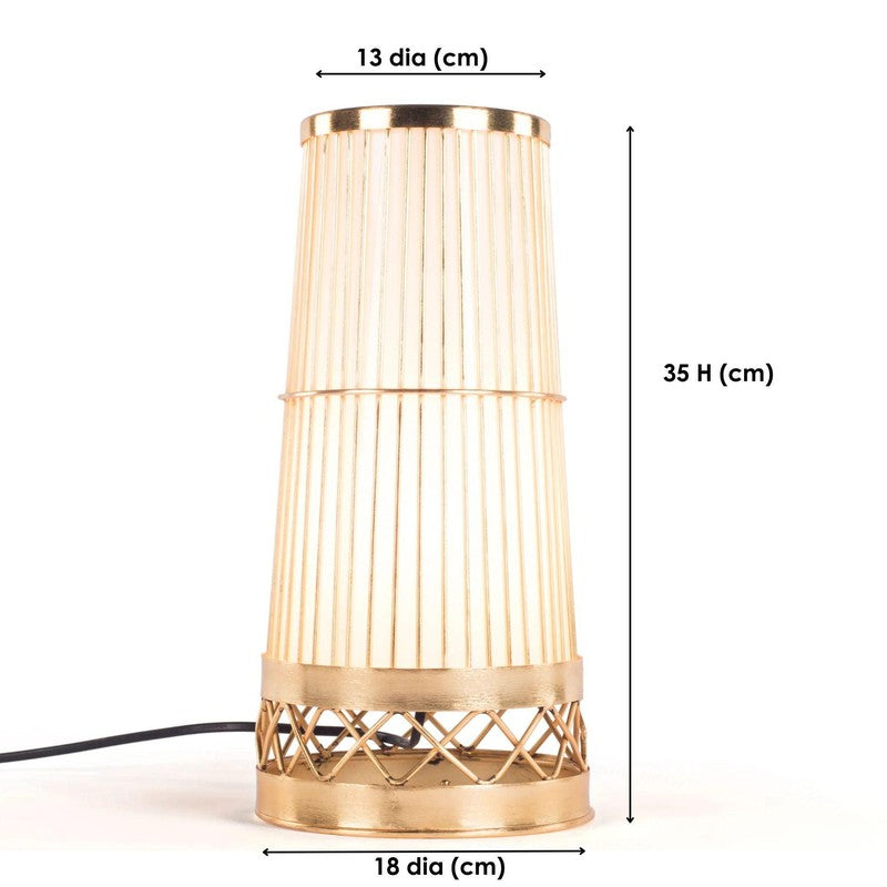 Orange Tree Katra LED Mild Steel Table Lamp Gold - Gold media 6