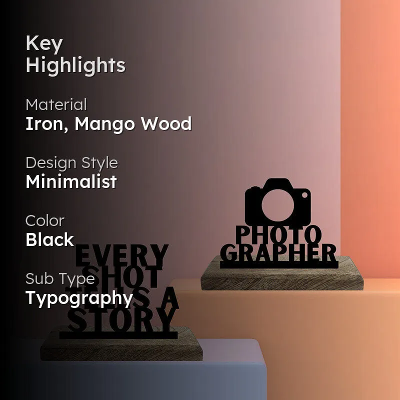 Stories & Shots Photographer Showpiece - Set Of Two media 2