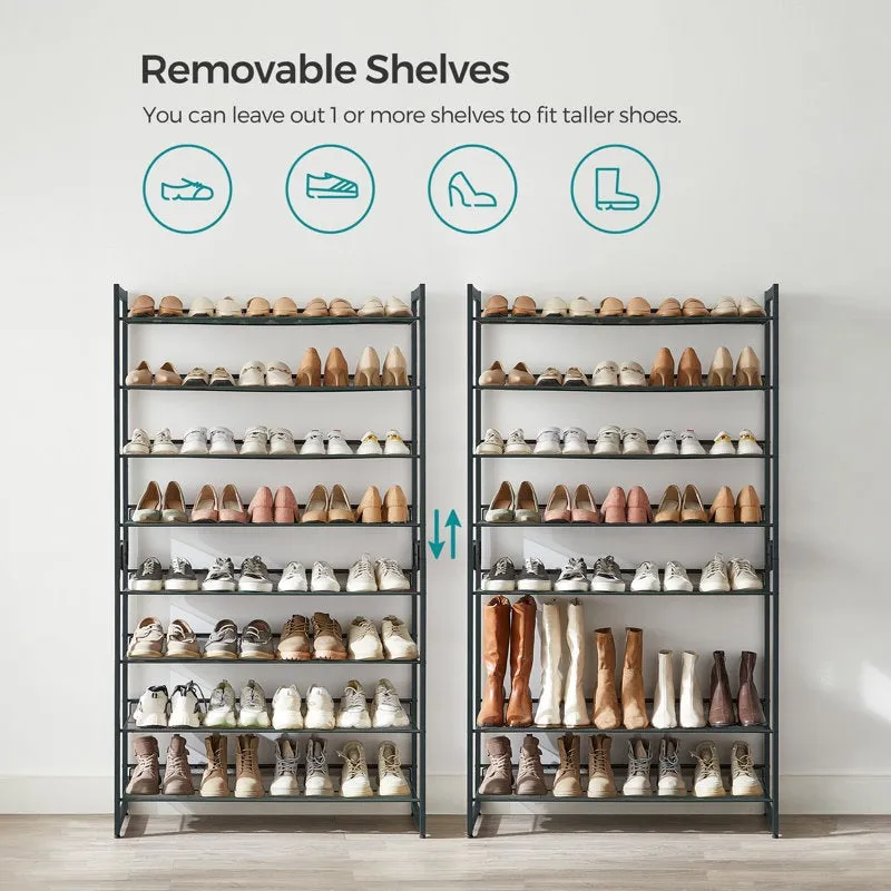 Practical Metal Shoe Rack - Black media 5