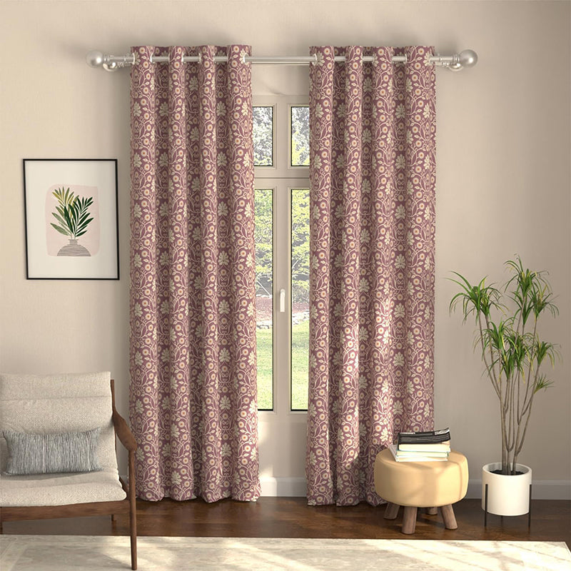 Urban Space Mystic Curtain (Wine) - Set Of Two media 2