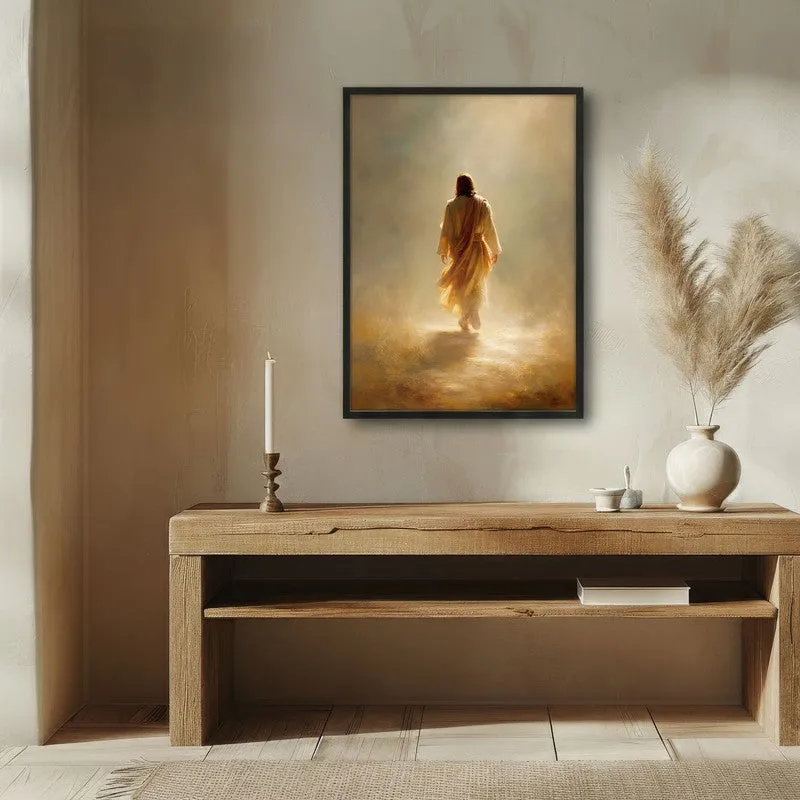 Divine Journey of Jesus Christ Archival Paper Wall Painting With Black Frame media 1