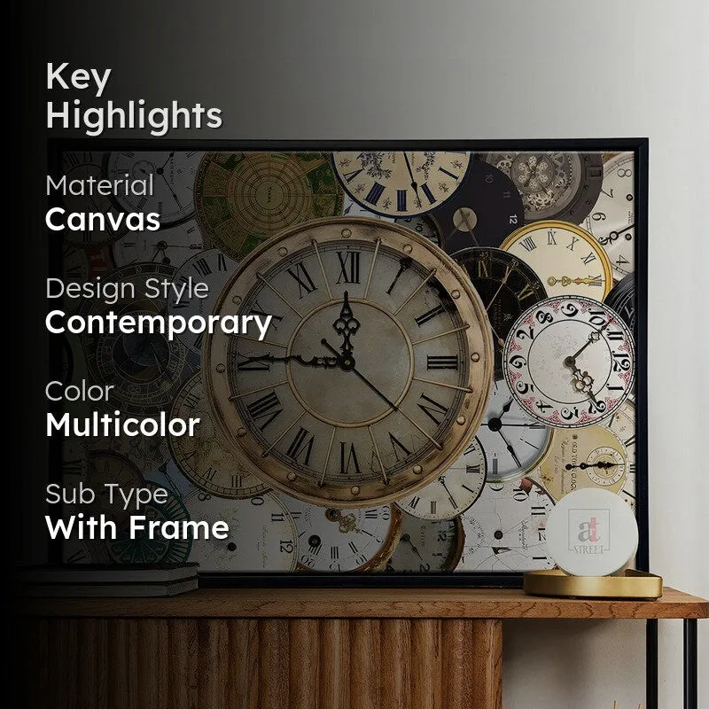 Structured Chaos Wall Art With Clock media 2