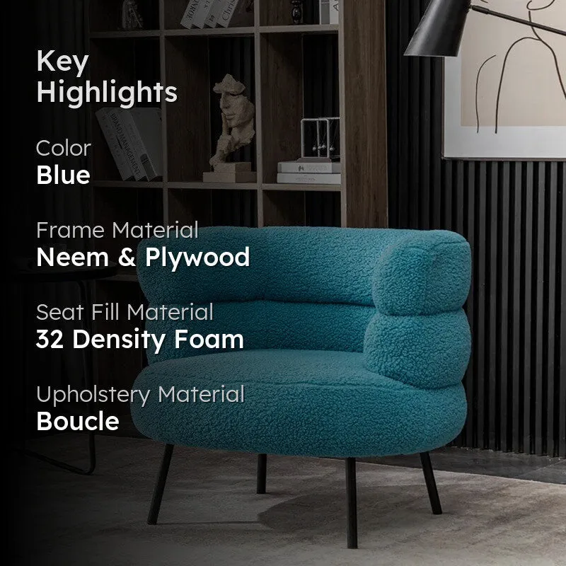 Clive Accent Chair - Blue media 2