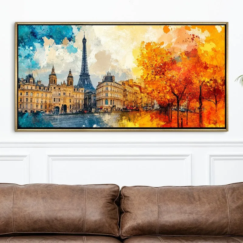 Echoes of Autumn Canvas Wall Painting With Frame media 4