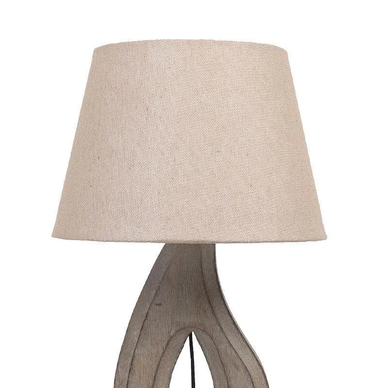 Mishuna Cove Fabric Table Lamp - Beige media 4