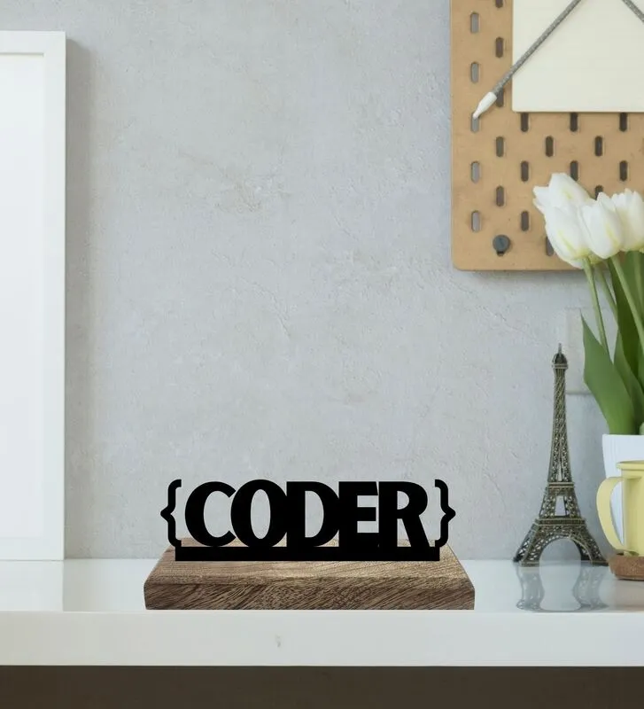Tech Tandem Typography Showpiece - Set Of Two media 3