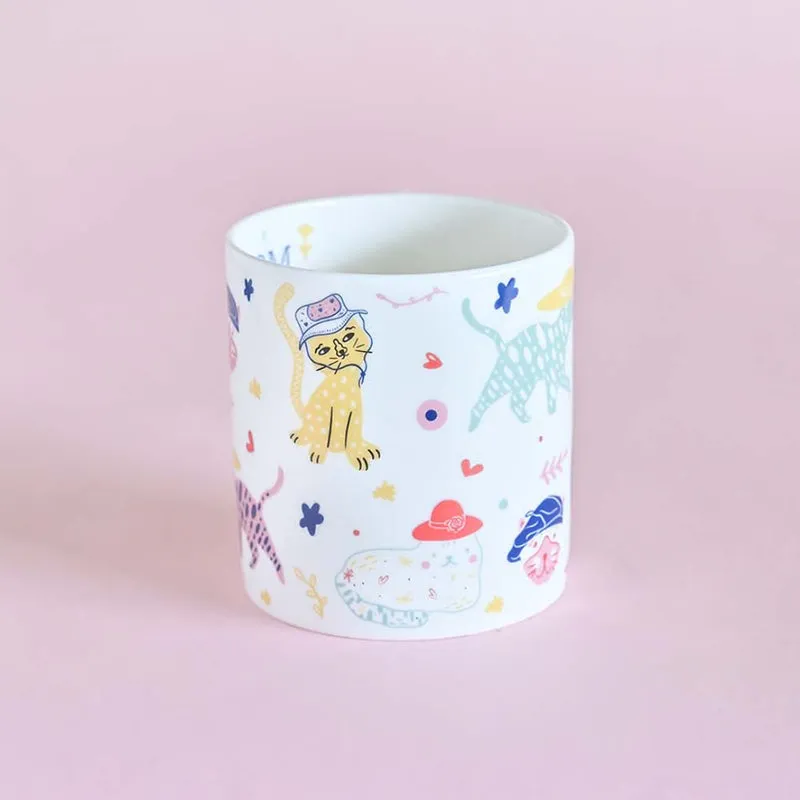 Cat Ceramic Coffee Bone China Coffee Mug (300 mL) media 5