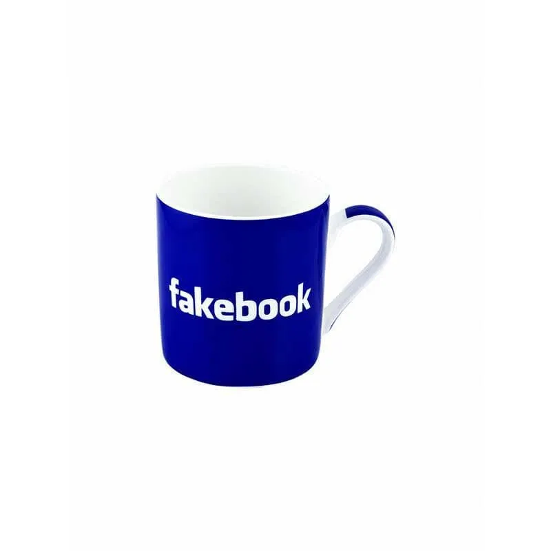 Fakebook Bone China Coffee Mug (350 mL Each) - Set of Two media 4