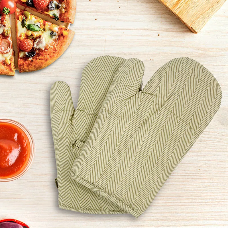 Swayam Keras Kitchen Gloves (Beige) - Set Of Two media 1