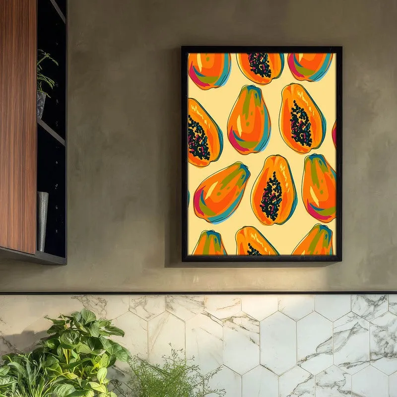 PapayaFarm Archival Canvas Wall Art - Black media 3