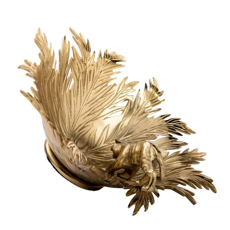 Panther Feast Accent Bowl - Gold media 3