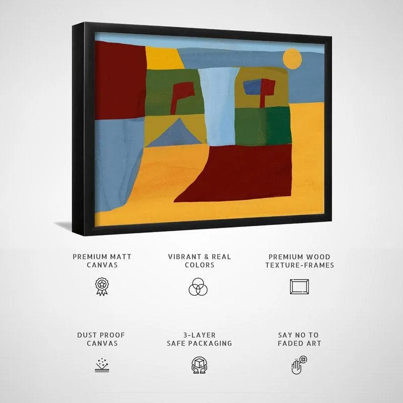 By The Sea Canvas Wall Painting - Black Frame media 5