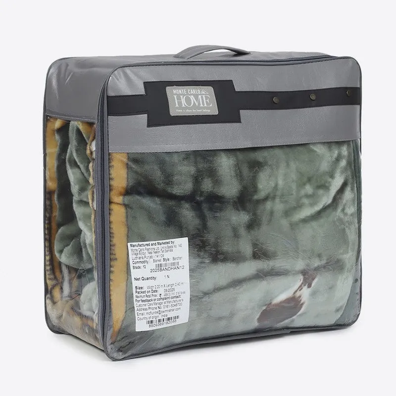 Monte Carlo Emerald Echo Blanket (Green) - 947 GSM media 7