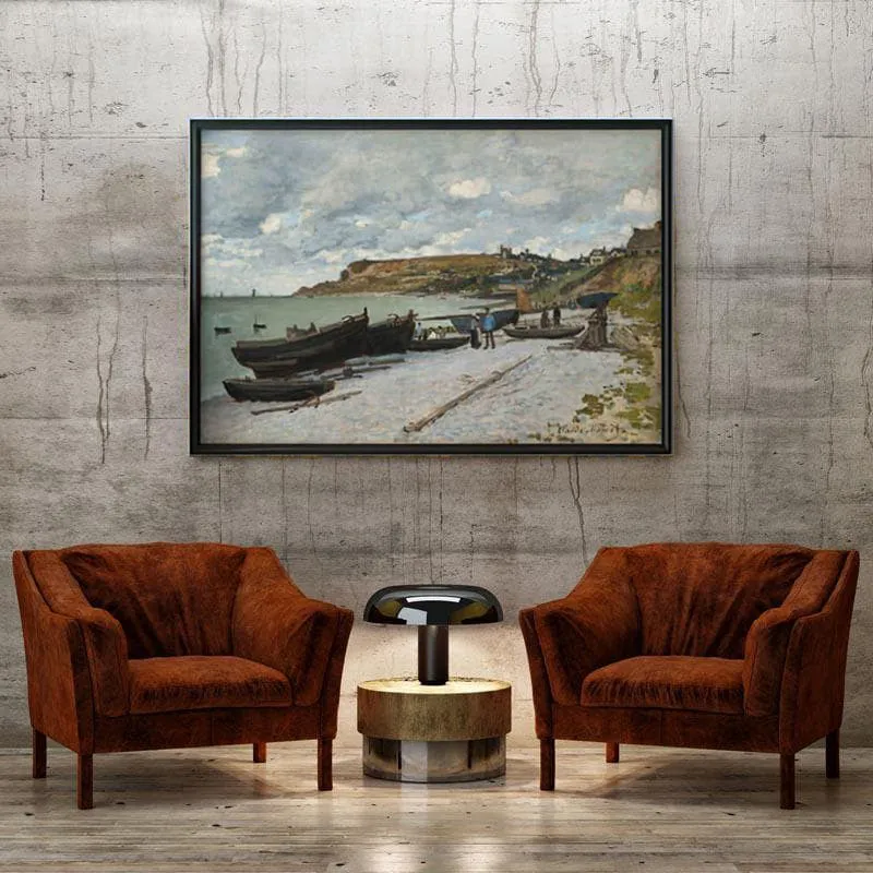 Saint Adresses (1867) By Claude Monet - Black Frame media 4