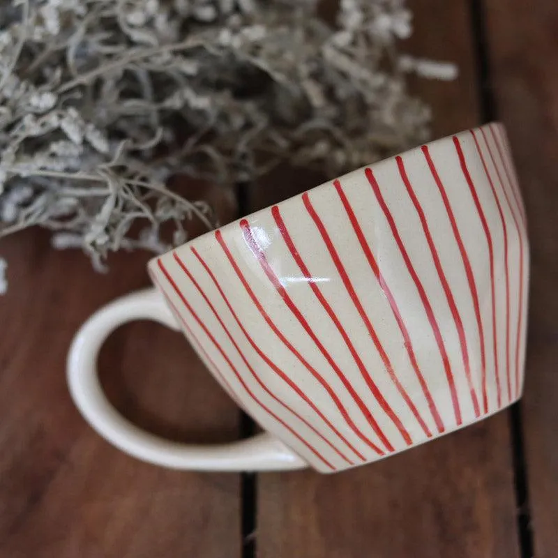 Scarletto Ceramic Tea Cup (200 mL Each) - Set of Three media 6