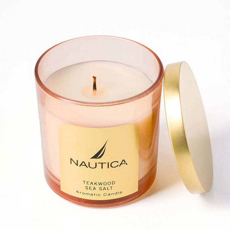 Nautica Mystic Dawn Scented Jar Candle - Teakwood, Sea Salt media 6