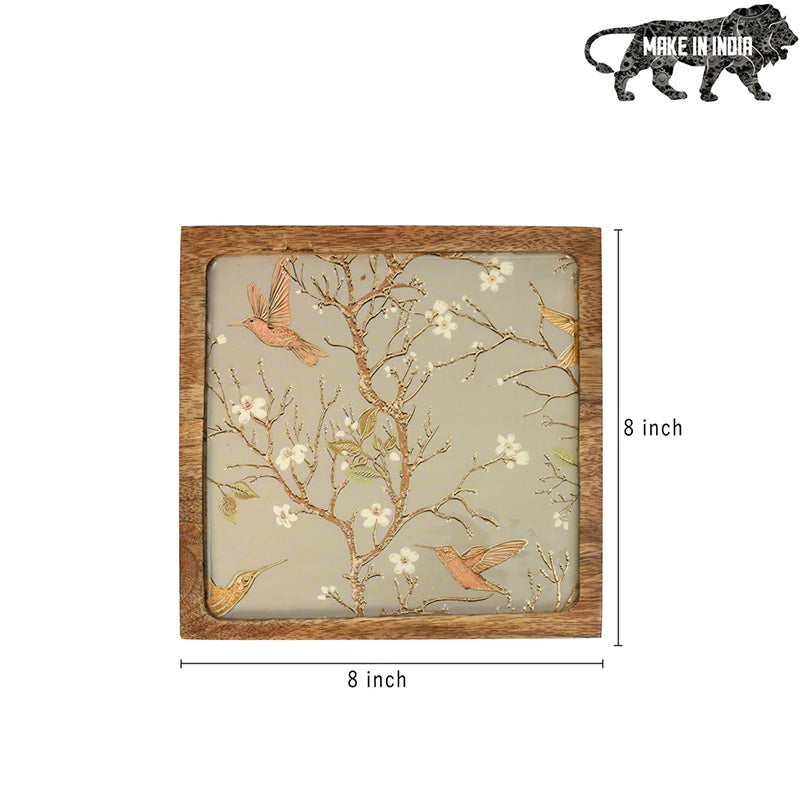 Ethereal Vines Mango Wood Platter - Square media 7