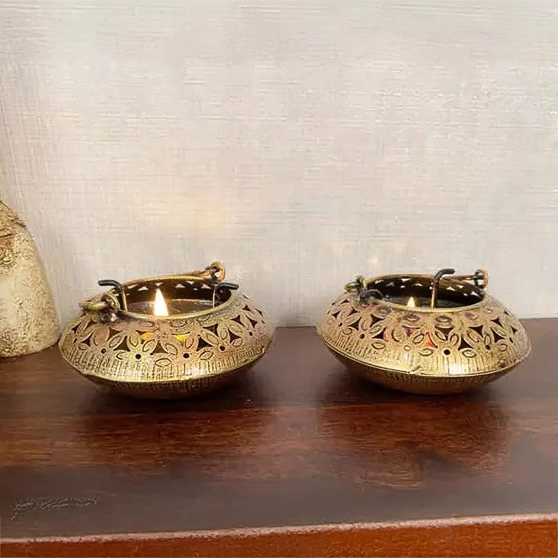 Auspicious Tea Light Candle Holder - Set Of Two media 3