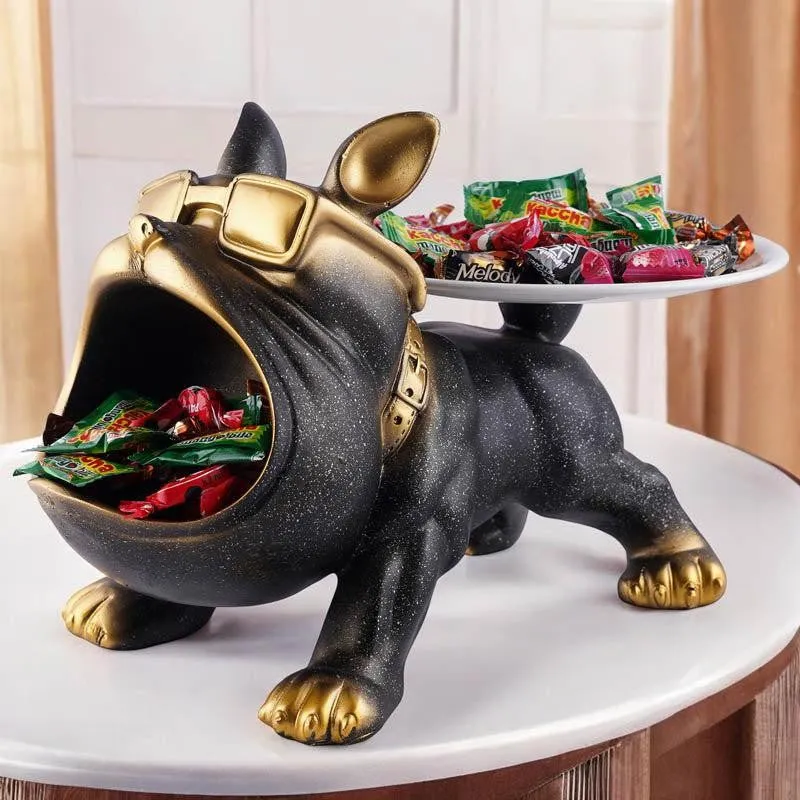 The Posh Pup Painted Polyresin Show Piece - Black media 1