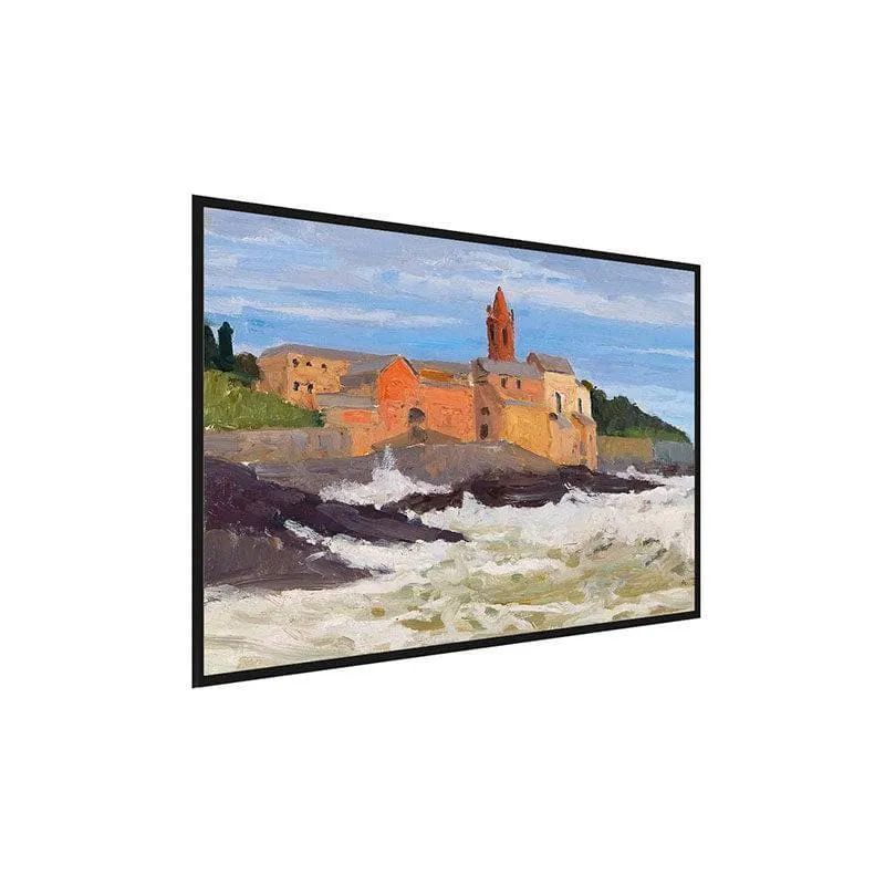 In Genoa Canvas Painting - Black Frame media 3