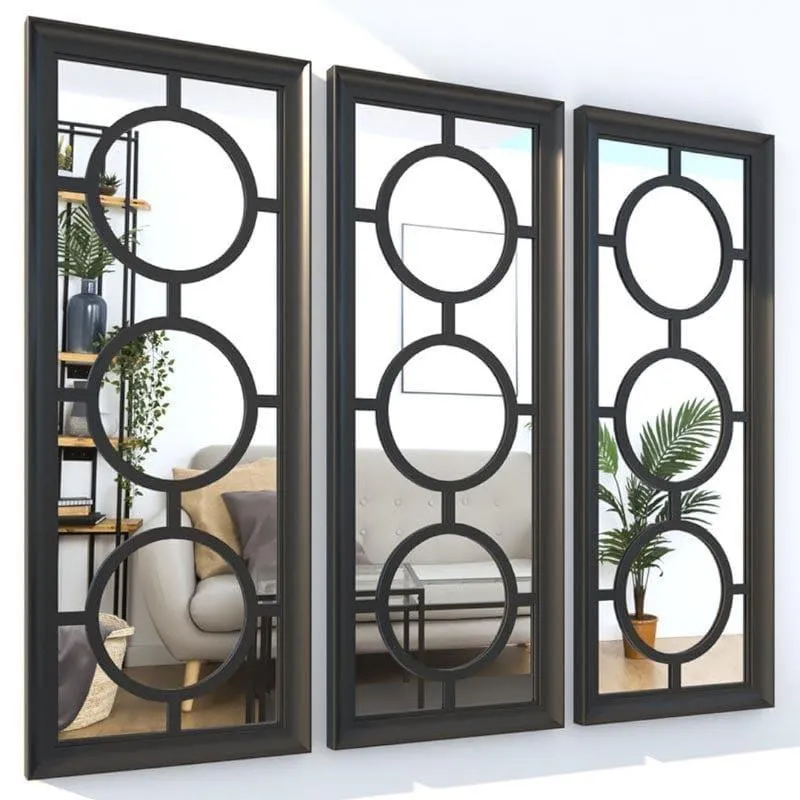Phoenix Decorative MDF Wall Accent (Black) - Set Of Three media 3