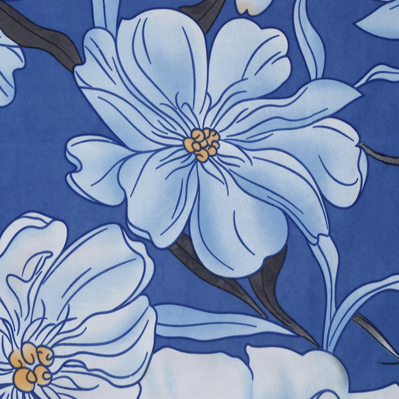Frosty Petals Floral Bedsheet - 130 GSM media 6