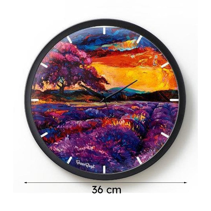 Lavender Fields Wall Clock media 7