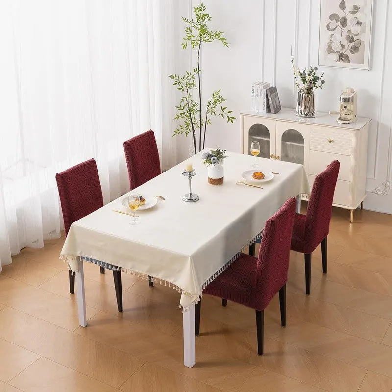 Nexo Fit Chair Cover (Maroon) - Set Of Four media 1