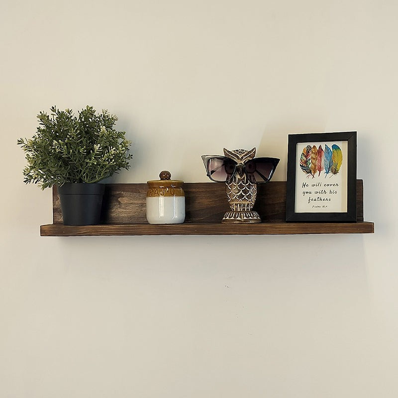 Timberly Wooden Wall Shelf Organiser media 3