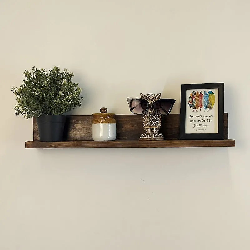 Timberly Wooden Wall Shelf Organiser media 3