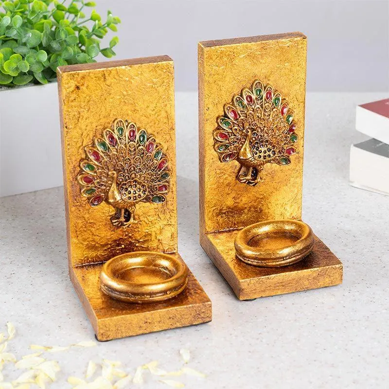 Mayookh Tealight Candle Holder - Set Of Two media 1