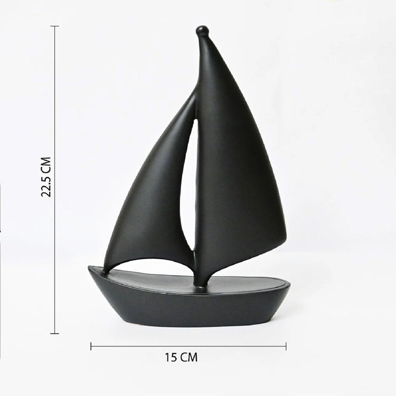 Elvara Abstract Sailboat Showpiece media 6