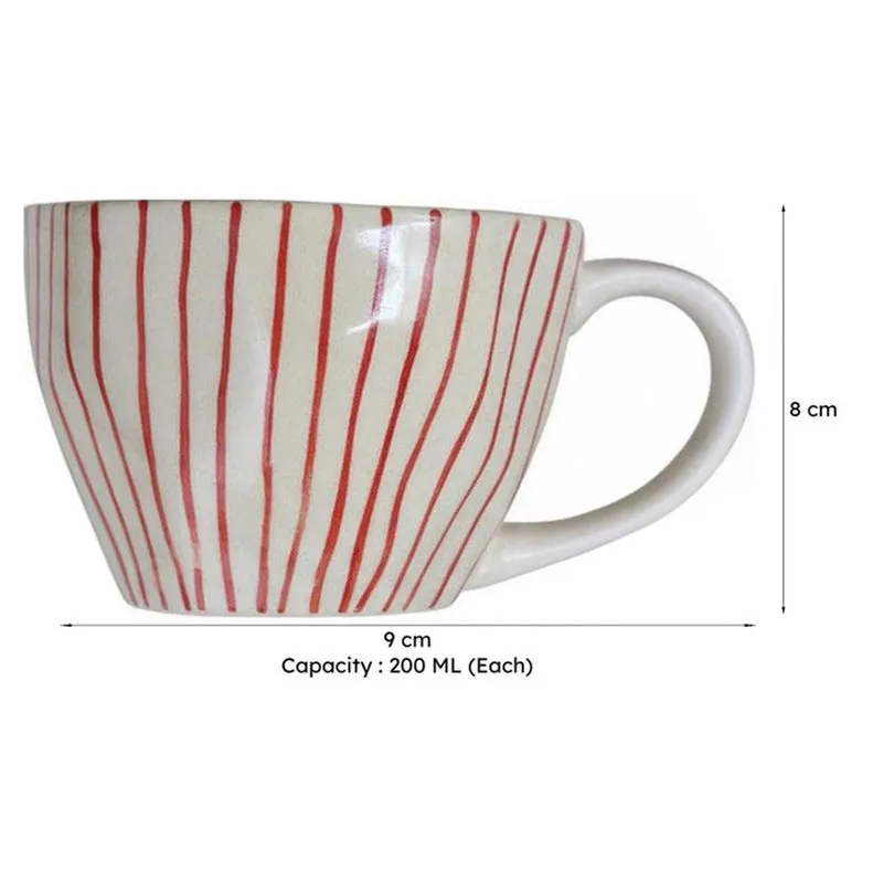 Heira Ceramic Tea Cup (200 mL Each) - Set of Two media 7