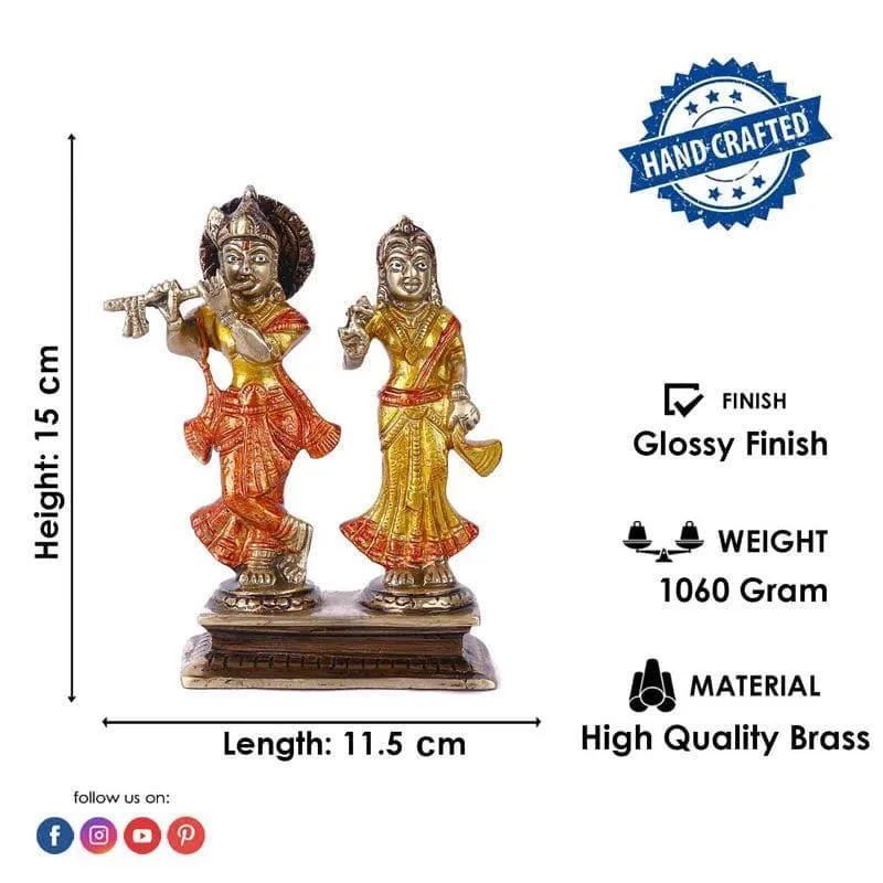 Radha Rani And Kanhaiya Brass Idol media 5