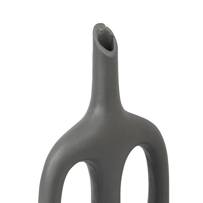 Anzu Aluminium Vase - Grey media 4