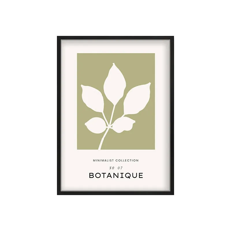 Serene Stem Canvas Wall Painting With Black Frame media 3