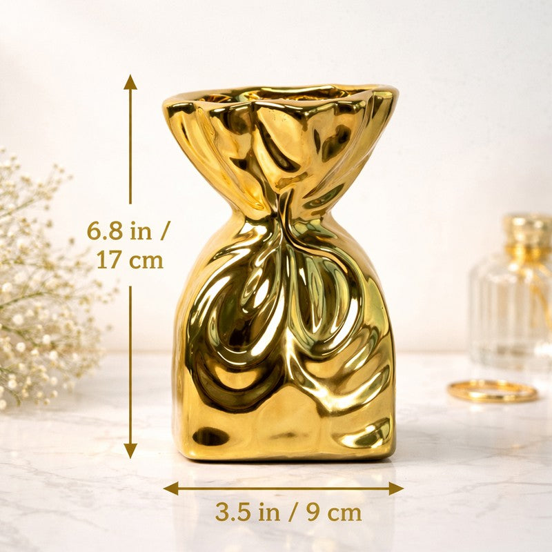 Gildora Ceramic Vase - Gold media 10