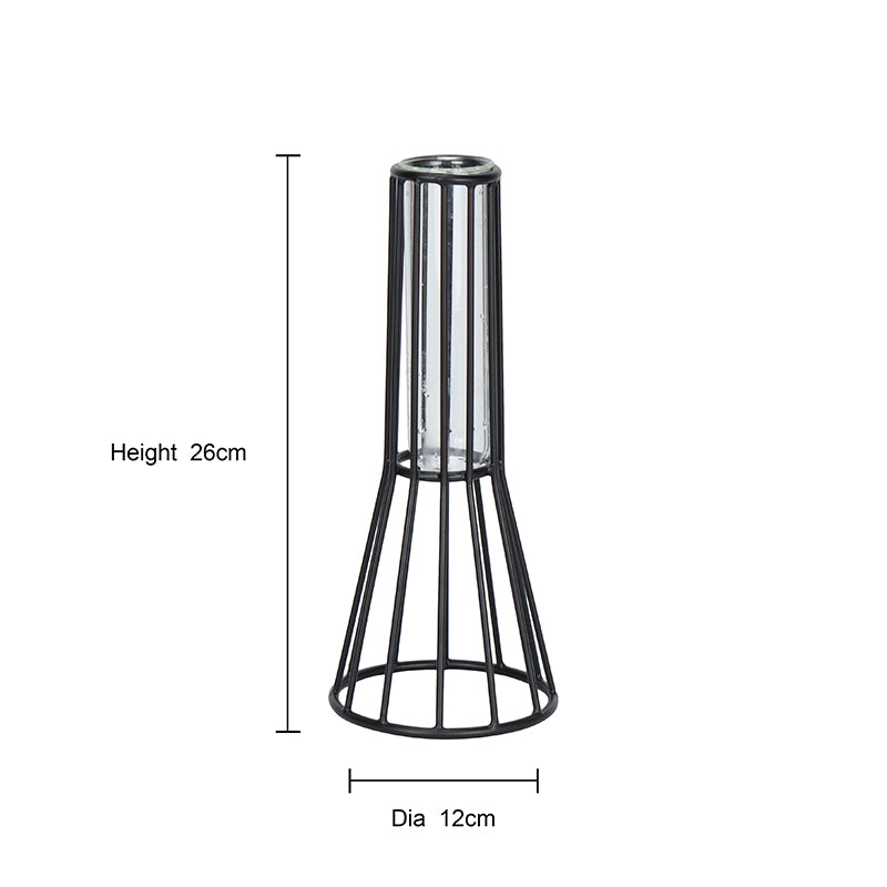 Iara Test Tube Planter - Black media 4