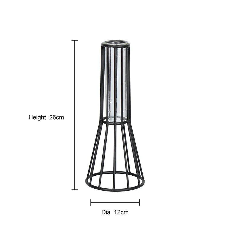 Iara Test Tube Planter - Black media 4