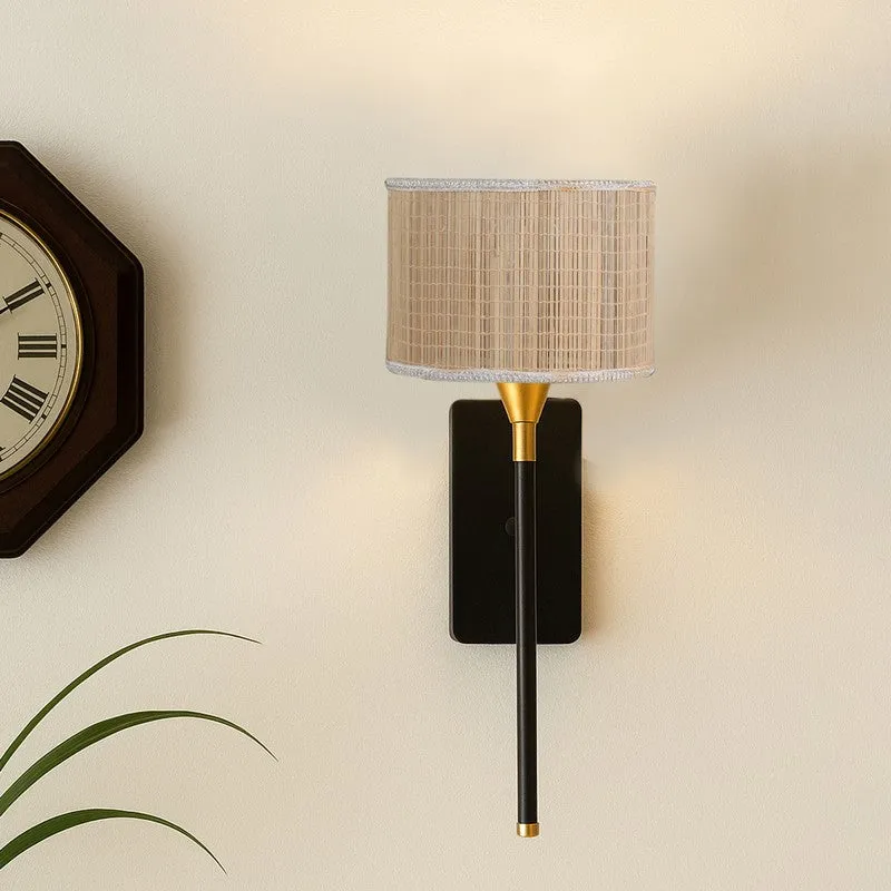 Elvina Bamboo & Metal Wall Lamp media 3
