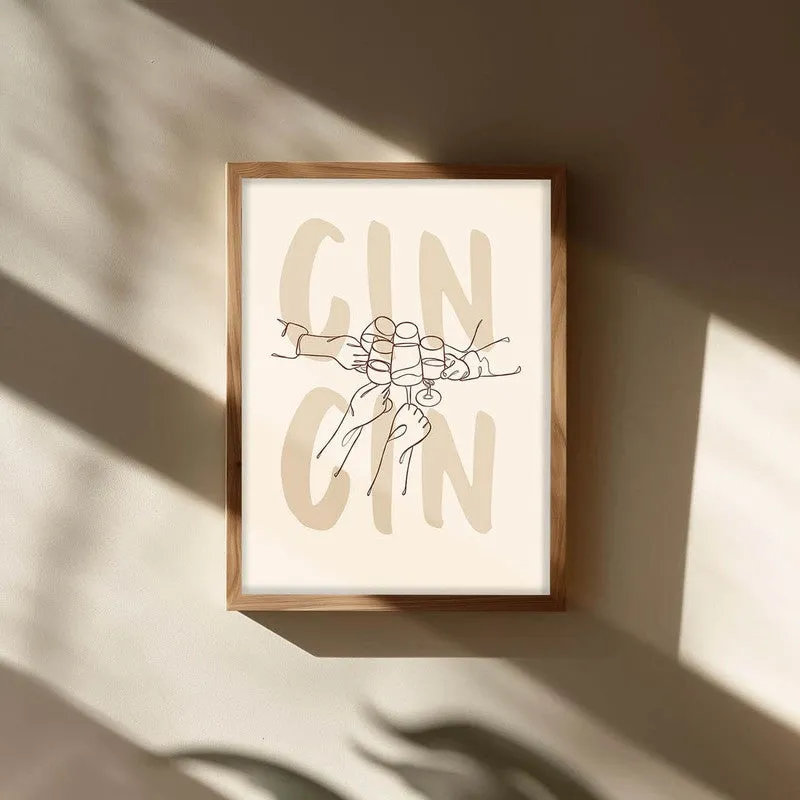 Wine Words Archival Canvas Wall Art - Brown media 3