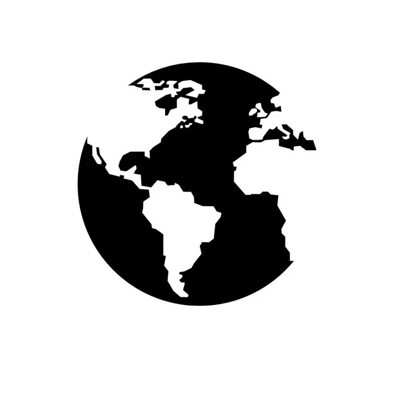 Earth Map Black Iron Wall Accent media 3