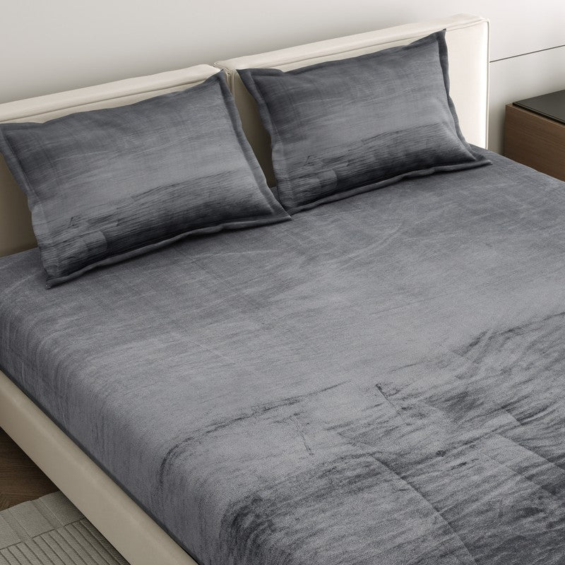 VelvetDream Woolen Bedsheet (Black) - 150 GSM media 5