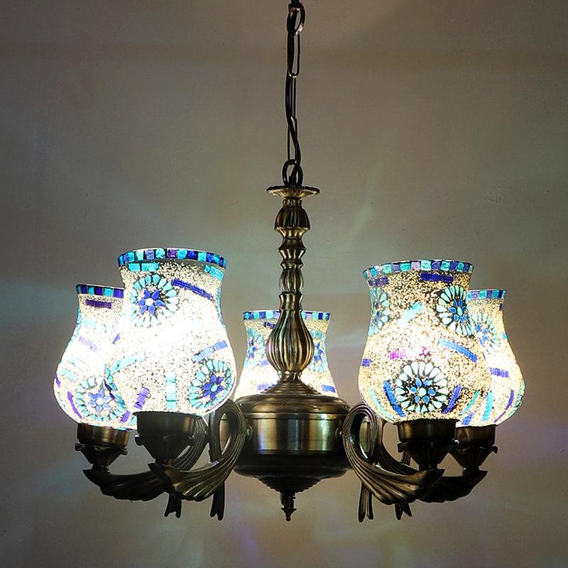 Tara Vistara Mosaic Golden Antique Ceiling Lamp