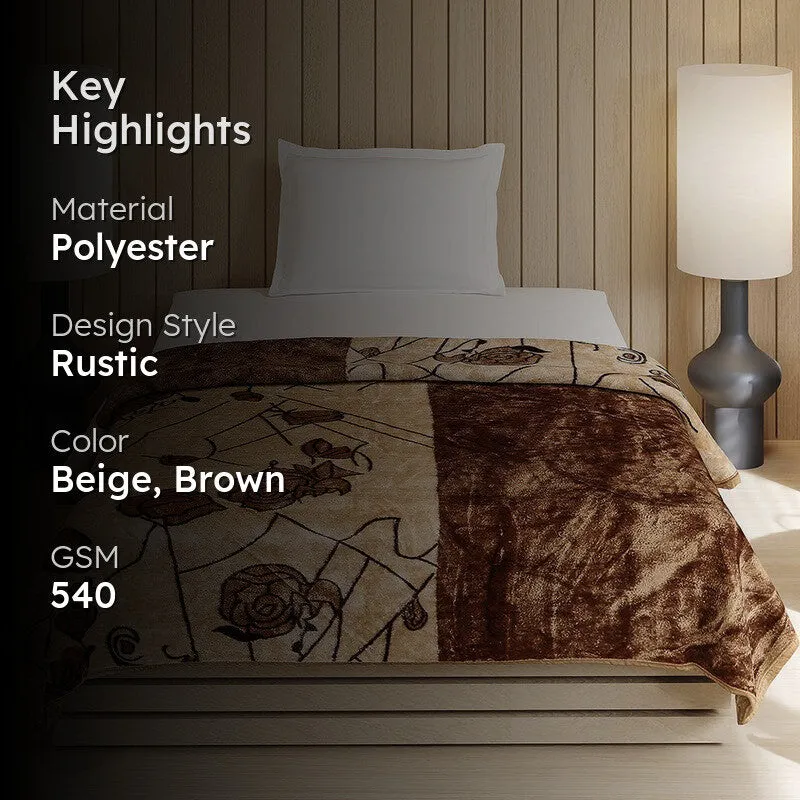Monte Carlo Vintage Bloom Blanket - 540 GSM media 2
