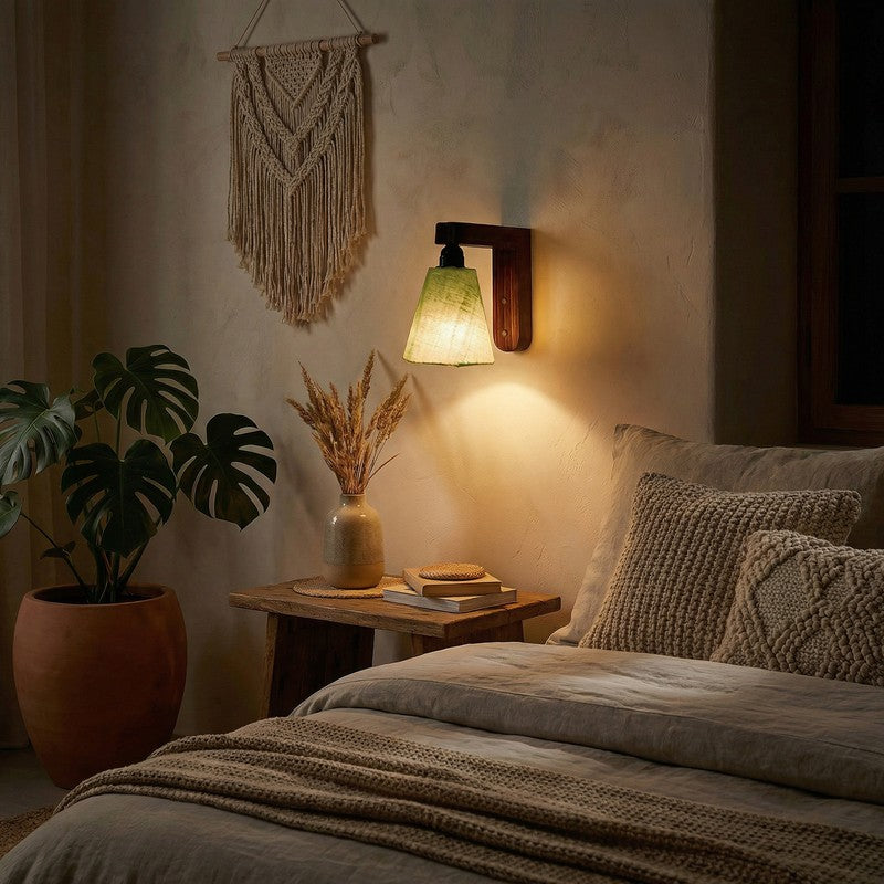 Piacere Jute & Wooden Wall Lamp media 3
