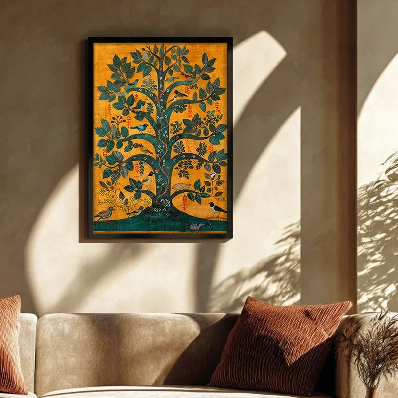 Tree of Life Canvas Wall Painting With Black Frame media 3
