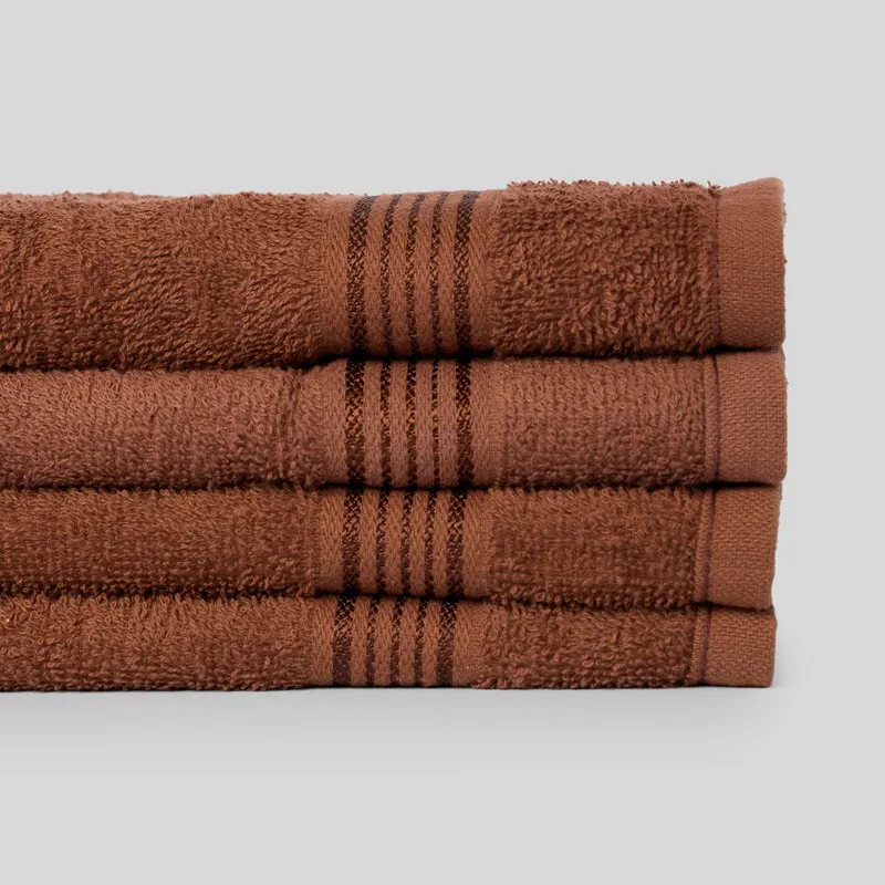 Bodil Face Towel (Brown) - Set Of Four media 5