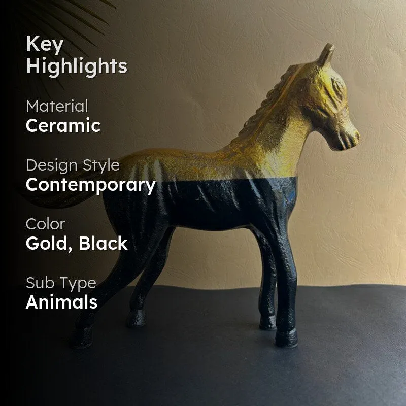 Ashva Gold & Black Showpiece media 2